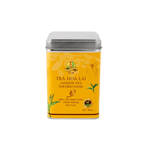 Jasmine tea tin – Trà Hoa Lài green tea flavoured with jasmine flowers 